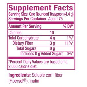 Metamucil Clear Fiber Blend, Unflavored 11.6 Oz