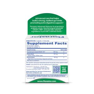 Florastor Advanced Digestive Gas & Bloat Capsule - 30ct