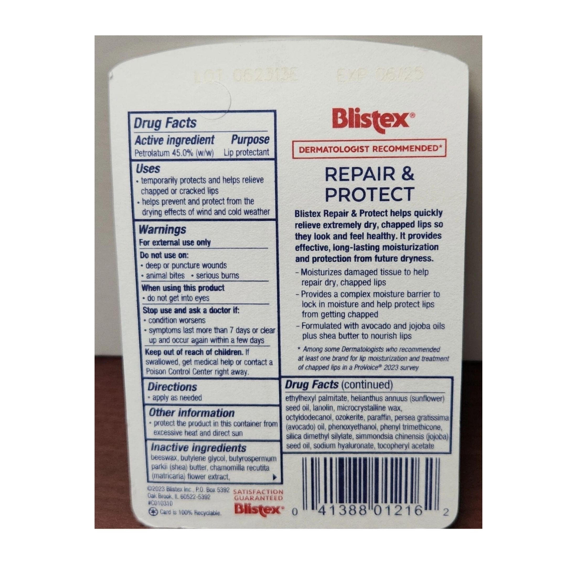 Blistex Repair & Protect Lip Protectant