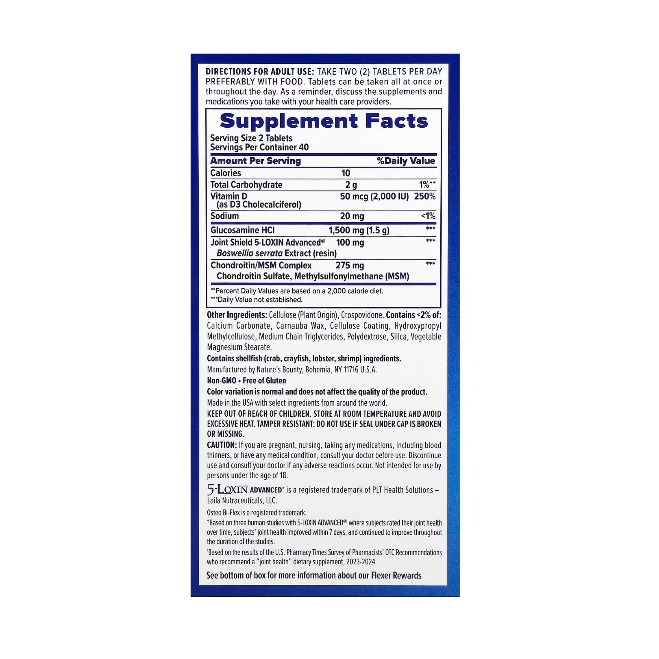 Osteo Bi-Flex Joint Health, + Vitamin D, Triple Strength, Coated Tablets