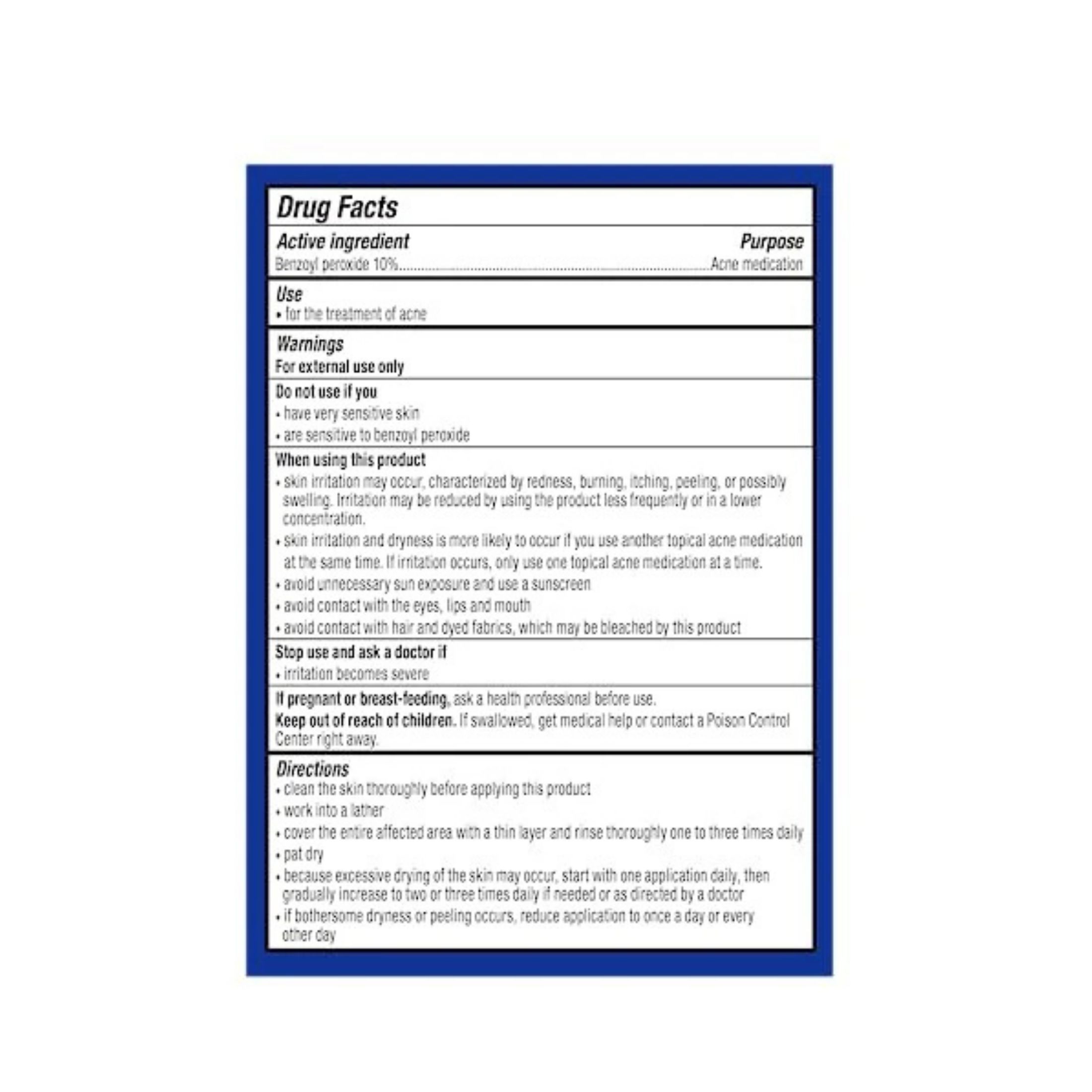 PanOxyl Acne Treatment Bar Max Strength 10% Benzoyl Peroxide 4 Oz