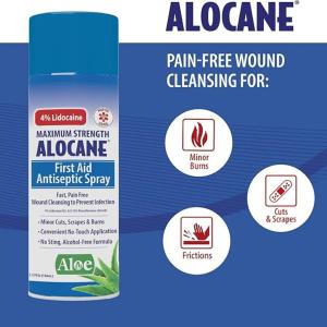 Alocane Maximum Strength First Aid Antiseptic Spray 3.5 Fl Oz