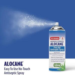 Alocane Maximum Strength First Aid Antiseptic Spray 3.5 Fl Oz