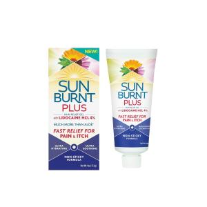 SunBurnt Plus Pain Relief Gel With Lidocaine HCL 4% 4 Oz