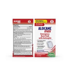 Alocane Emergency Burn Pads With Antiseptic