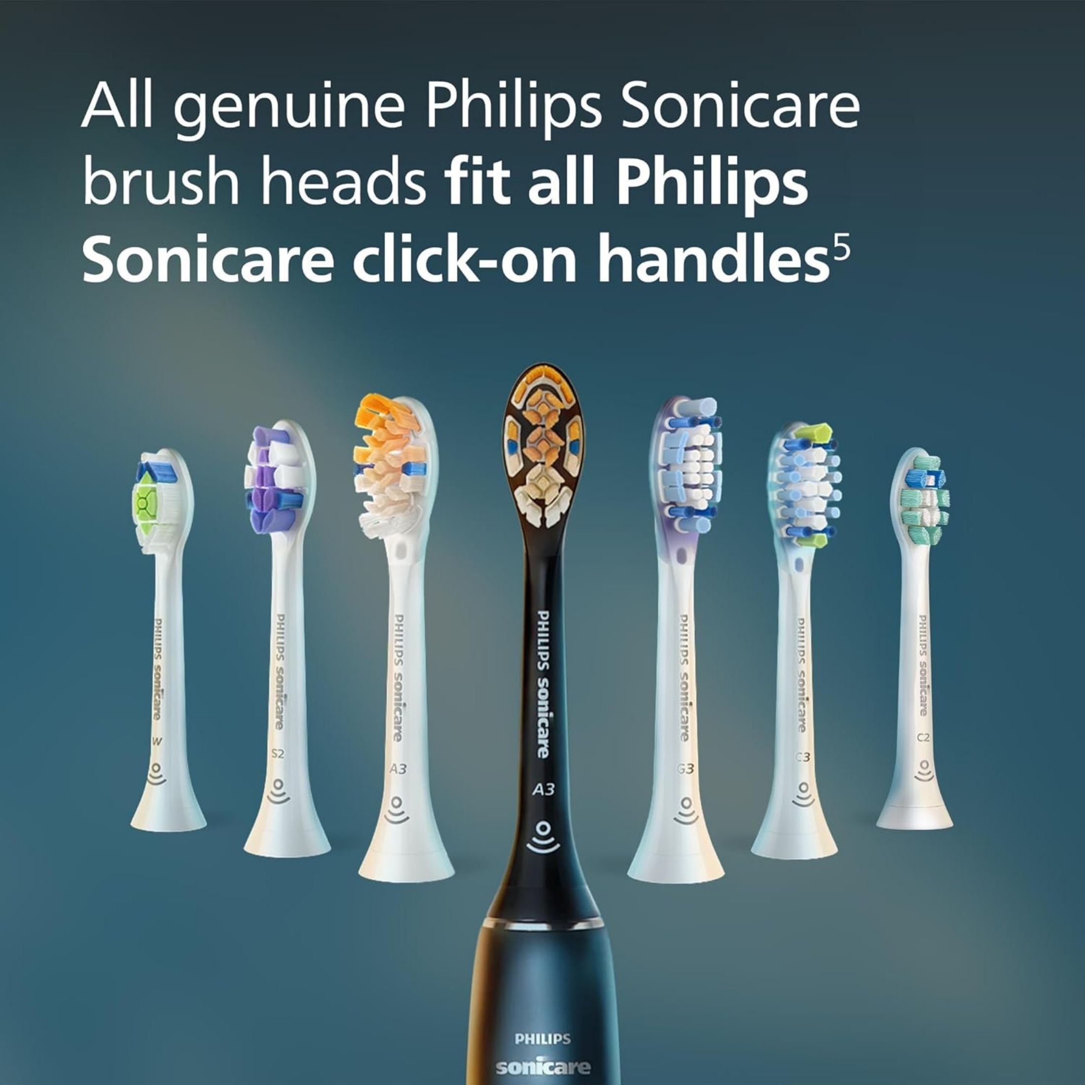 Philips Optimal Plaque Control Replacement Toothbrush Heads BrushSync Technology White