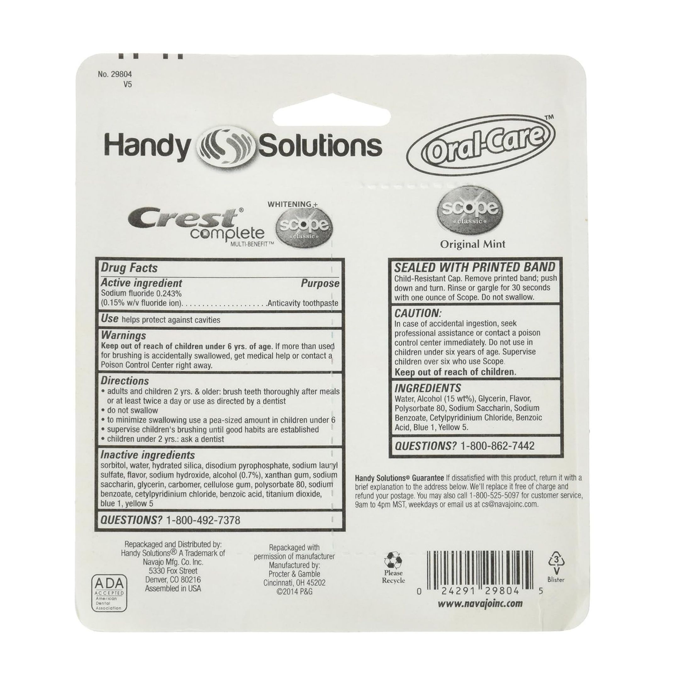 Handy Solutions Crest Oral Care