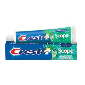 Crest Complete + Scope Whitening Fluoride Toothpaste - Minty Fresh Striped, 0.85 Oz