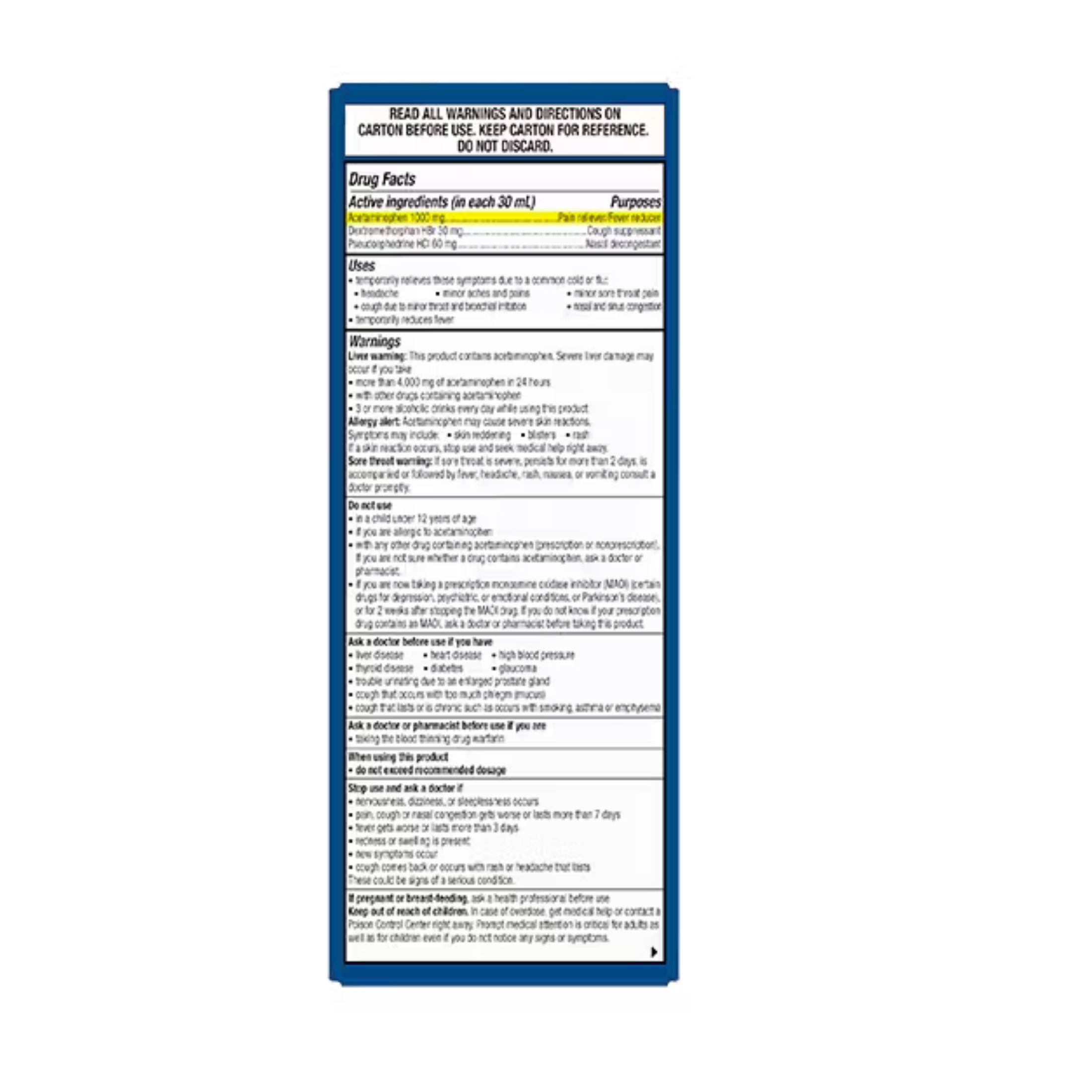 TheraFlu Relief Max Strength Day Time Syrup Cherry