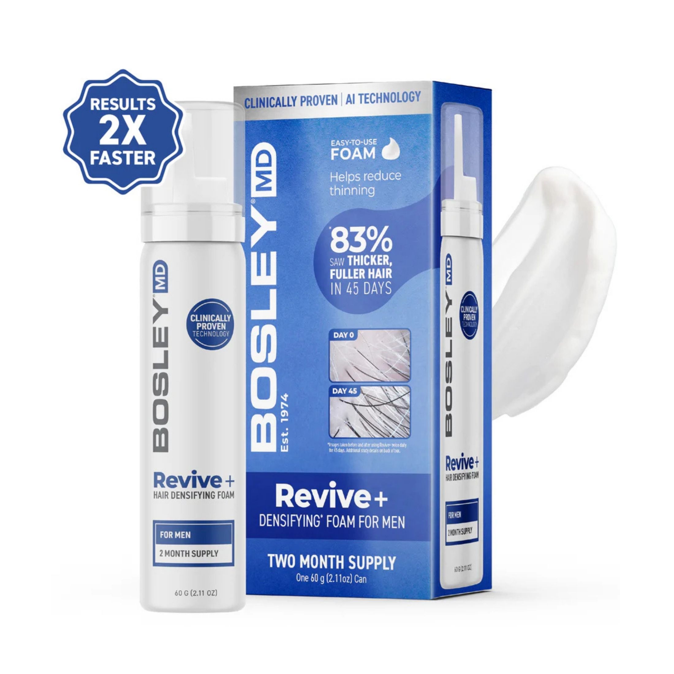 BosleyMD MD Revive+ Densifying Foam For Men
