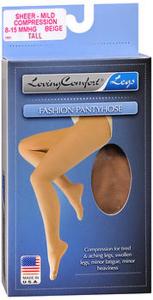 Loving Comfort Fashion Pantyhose Sheer Mild Beige Tall - 1 Ea