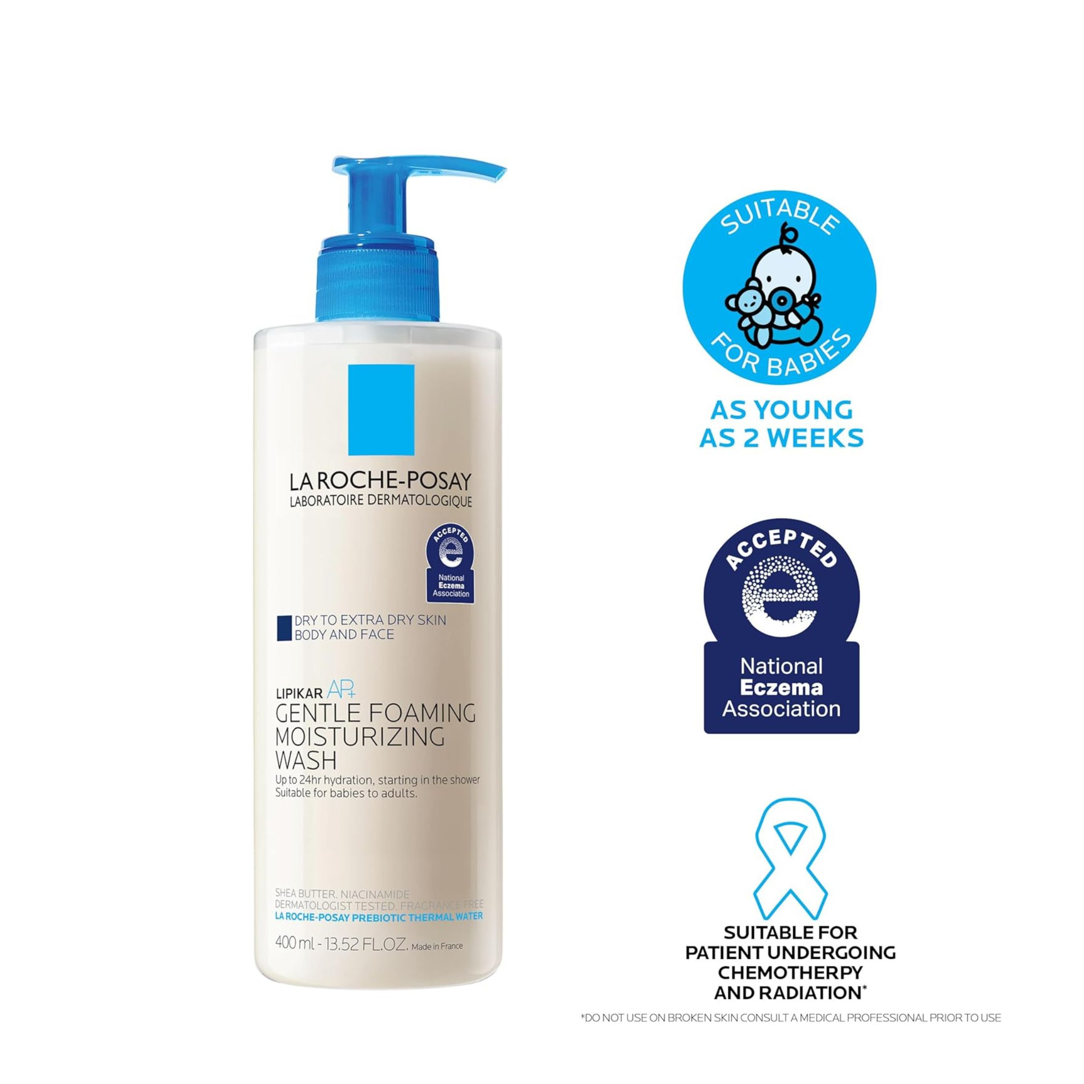 La Roche-Posay Lipikar AP+ Gentle Foaming Moisturizing Wash