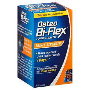 Osteo Bi-Flex Glucosamine & Chondroitin, Triple Strength, Joint Shield, 2 Per Day, Coated Tablets