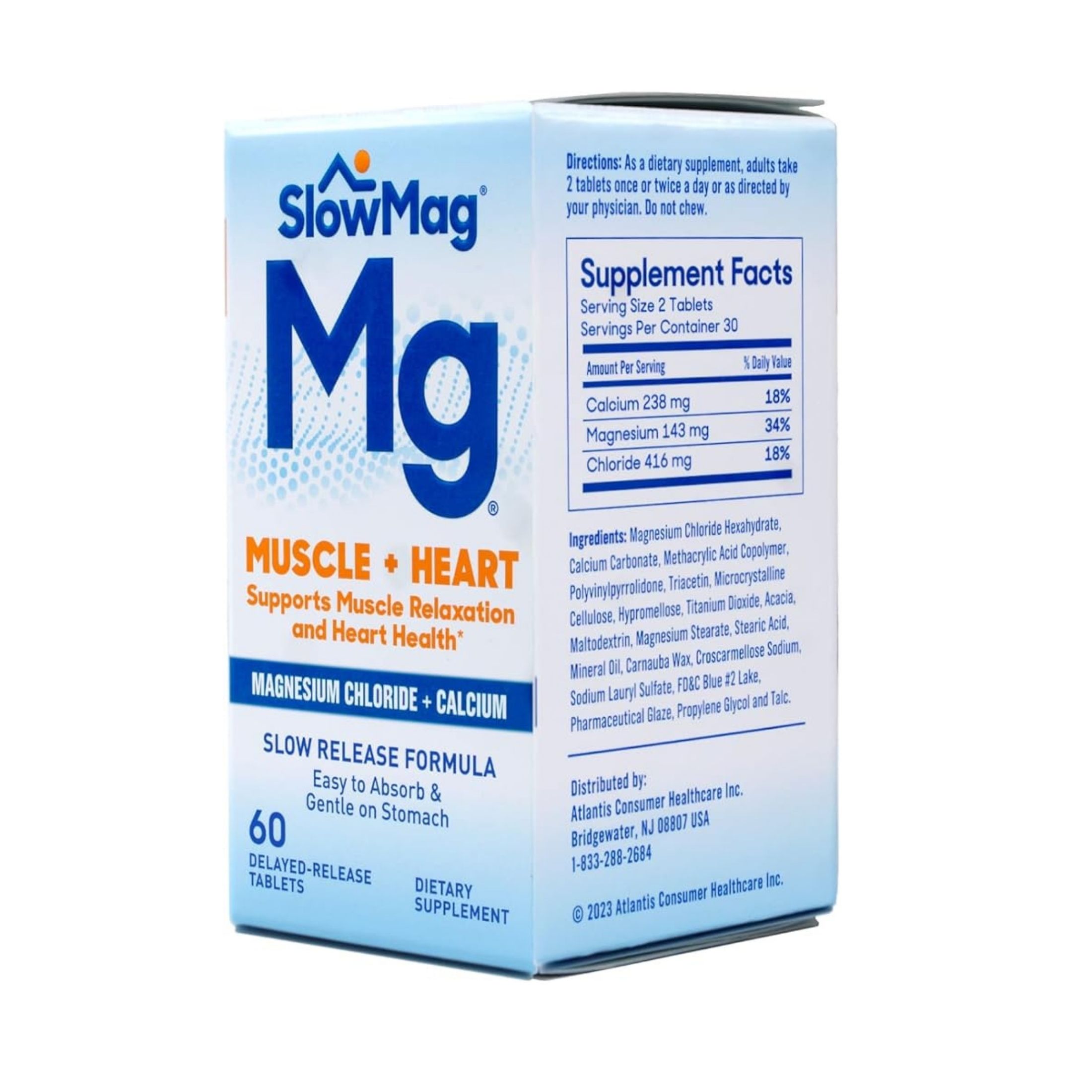 SlowMag Muscle + Heart, Delayed Release Tablets
