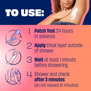 Nair Hair Remover, Natural Coconut Oil & Vitamin E, Shower Cream