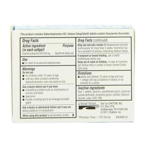 Unisom Nighttime Sleep Aid, 50 Mg, Soft Gels