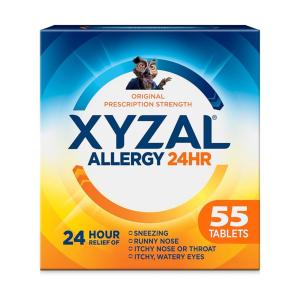 Xyzal Allergy Relief, 24 Hr, Original Prescription Strength, 5 Mg, Tablets