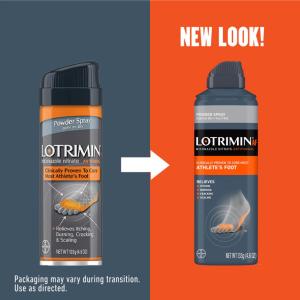 Lotrimin Deodorant Powder Spray, Miconazole Nitrate Antifungal, Athlete's Foot, 4.6 Oz