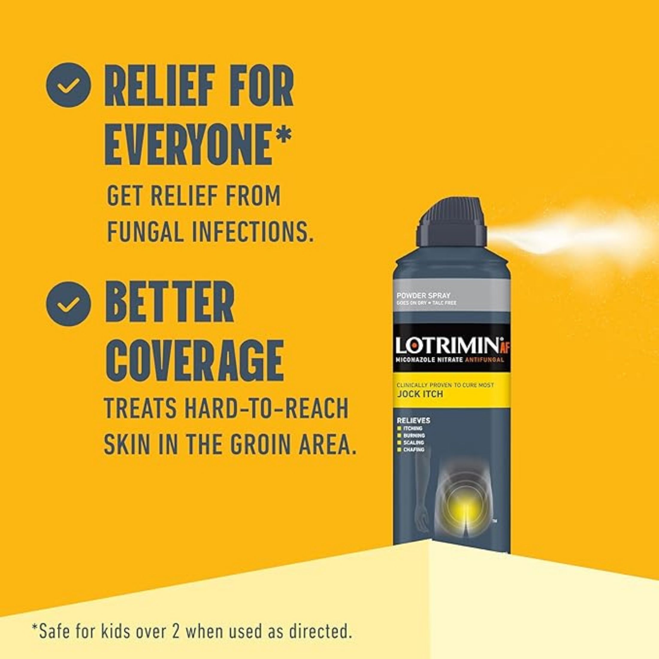 Lotrimin Powder Spray, Miconazole Nitrate Antifungal, Jock Itch