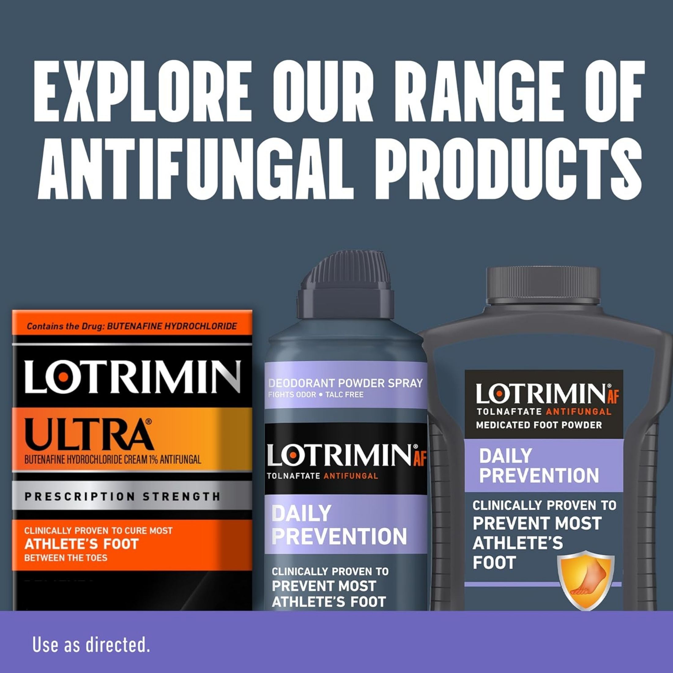 Lotrimin Daily Prevention Deodorant Powder Spray, 6.32 Fluid Ounce, 36 Per Case