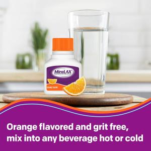 MiraLAX Orange Flavor Powder Laxative, 8.3 Oz