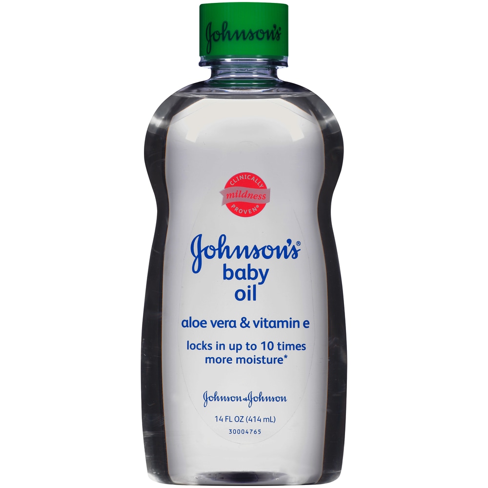 Johnson's Baby Oil, Aloe Vera And Vitamin E, 14 Fl Oz
