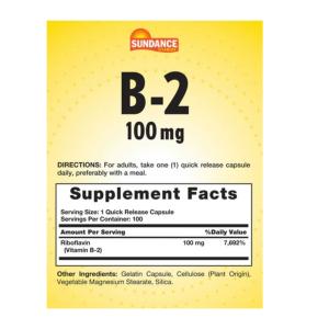 Sundance Vitamins Vitamin B-2