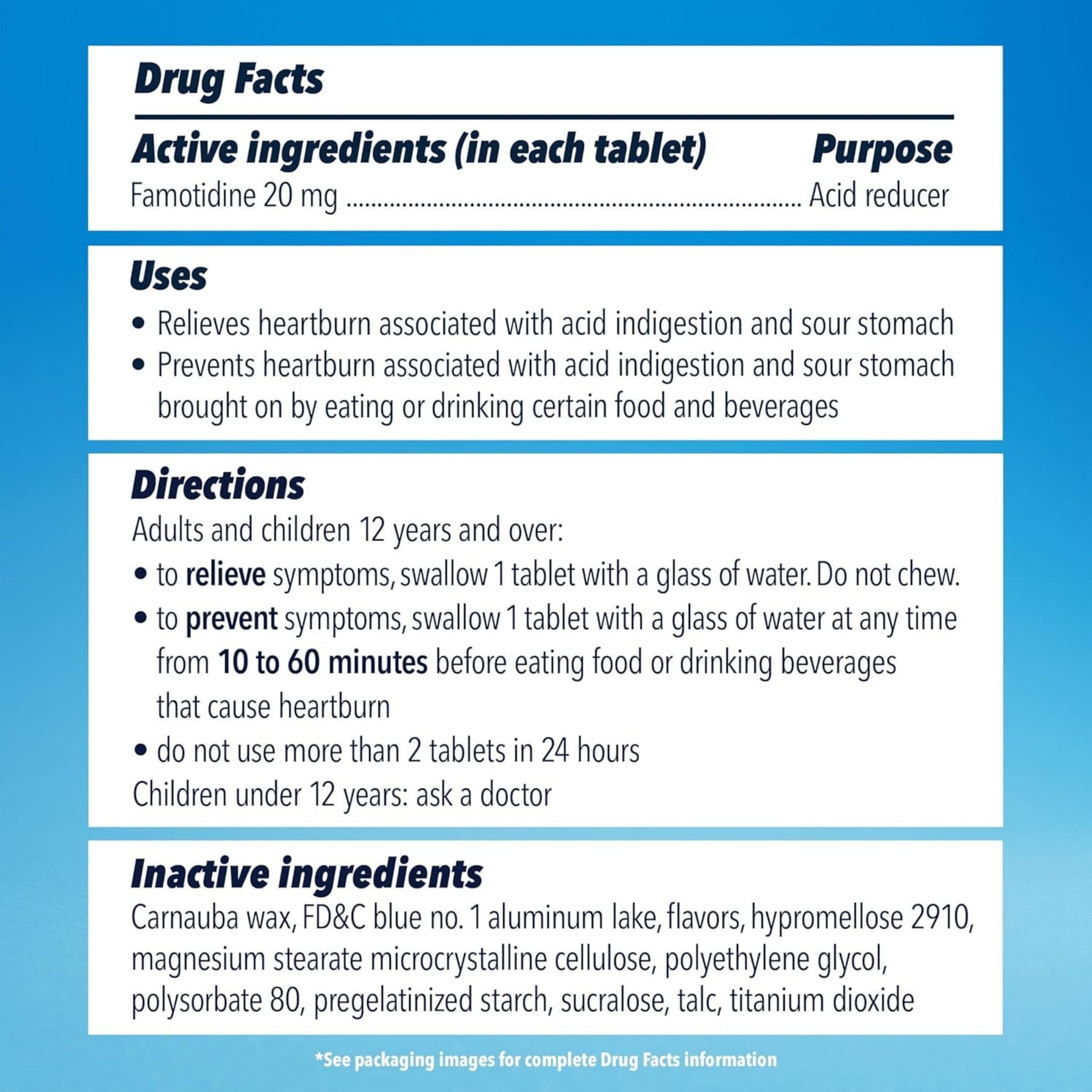 Pepcid Acid Reducer, Maximum Strength, 20 Mg, Icy Cool Mint, Tablets