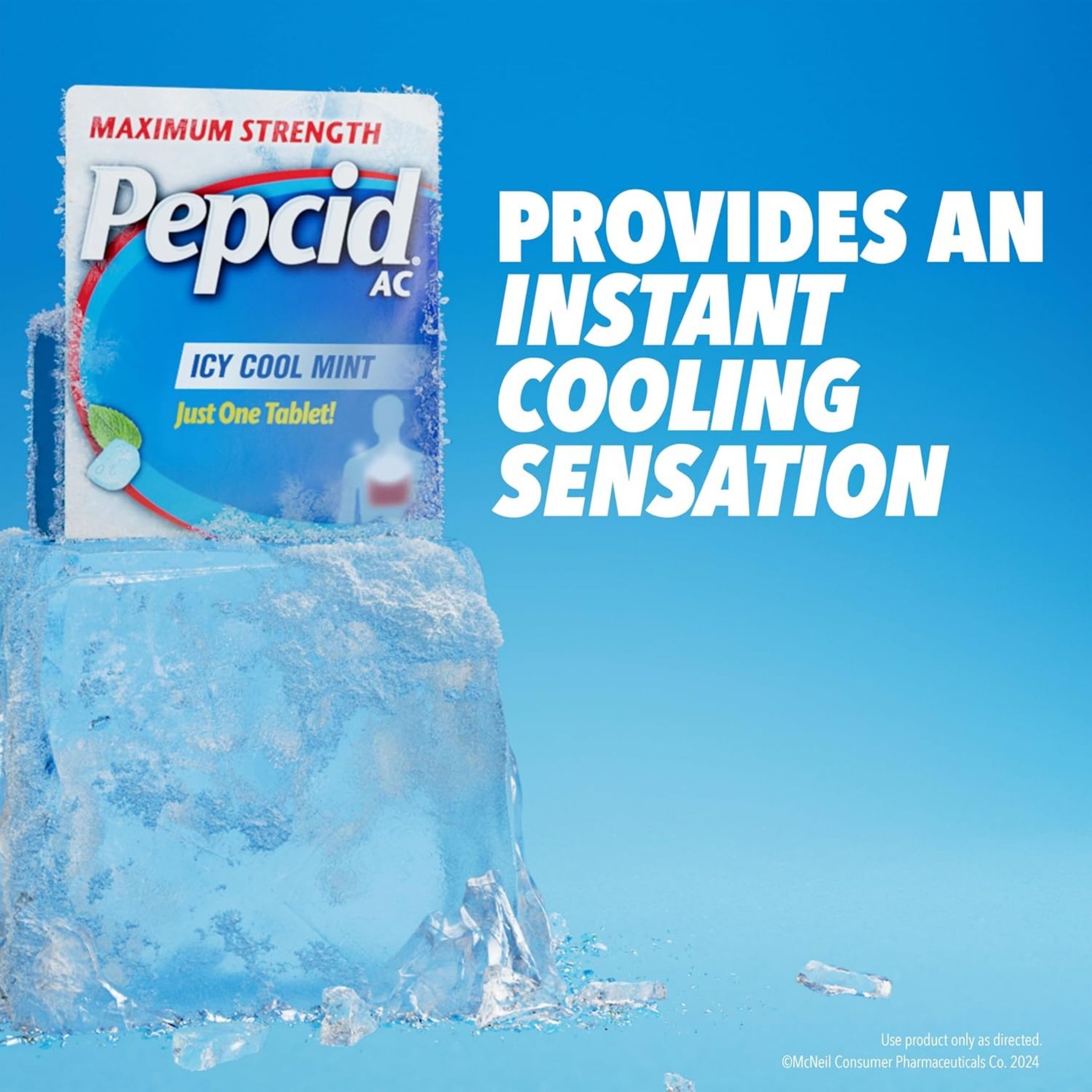 Pepcid Acid Reducer, Maximum Strength, 20 Mg, Icy Cool Mint, Tablets