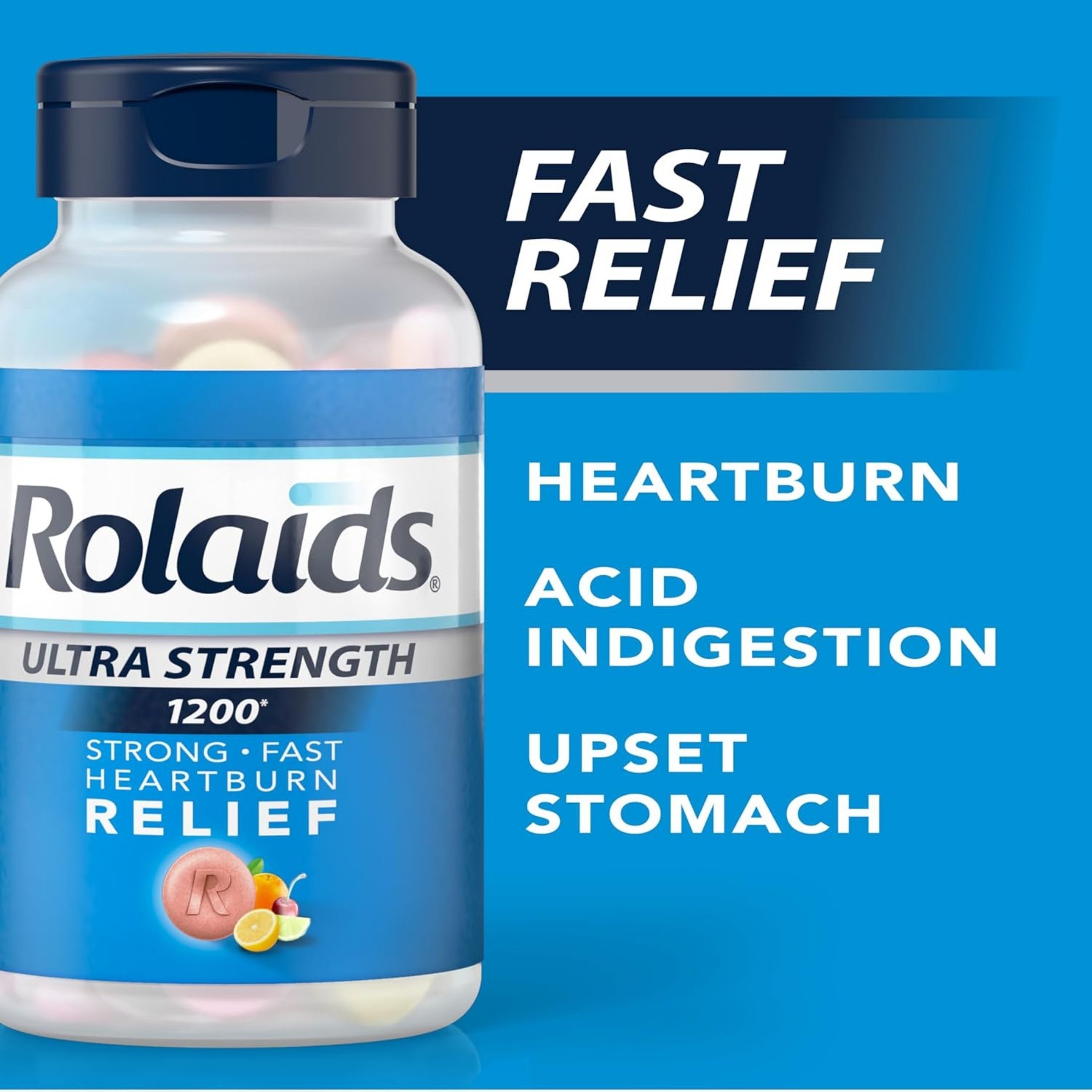 Rolaids Ultra Strength Antacid Chewable Tablets - Assorted Fruit
