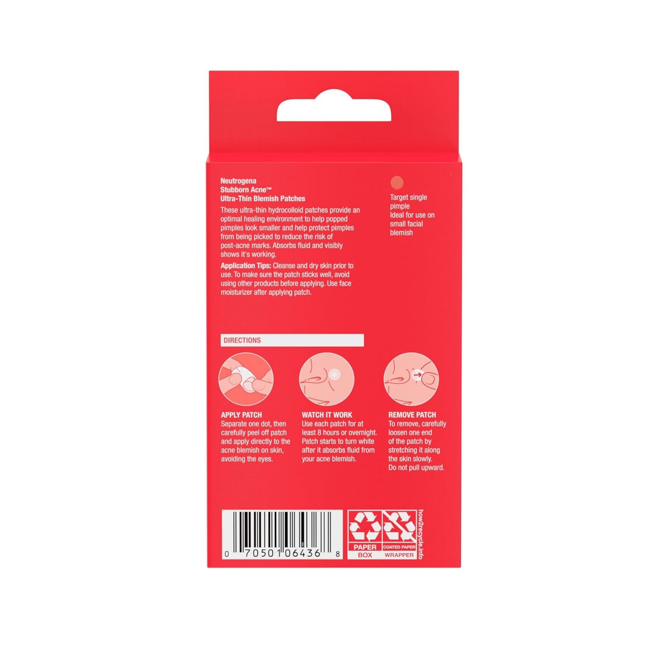 Neutrogena Stubborn Acne Hydrocolloid Blemish Patches