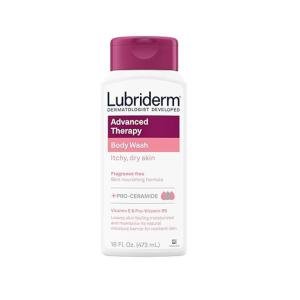 Lubriderm Body Wash, Advanced Therapy, Fragrance Free 16 Fl Oz