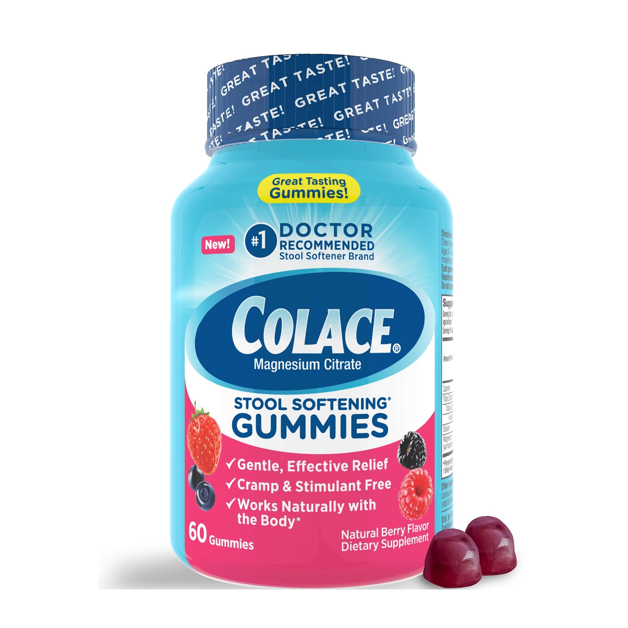Colace Stool Softener Gummies Constipation Relief