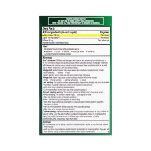 Excedrin Extra Strength Caplets For Headache Pain Relief