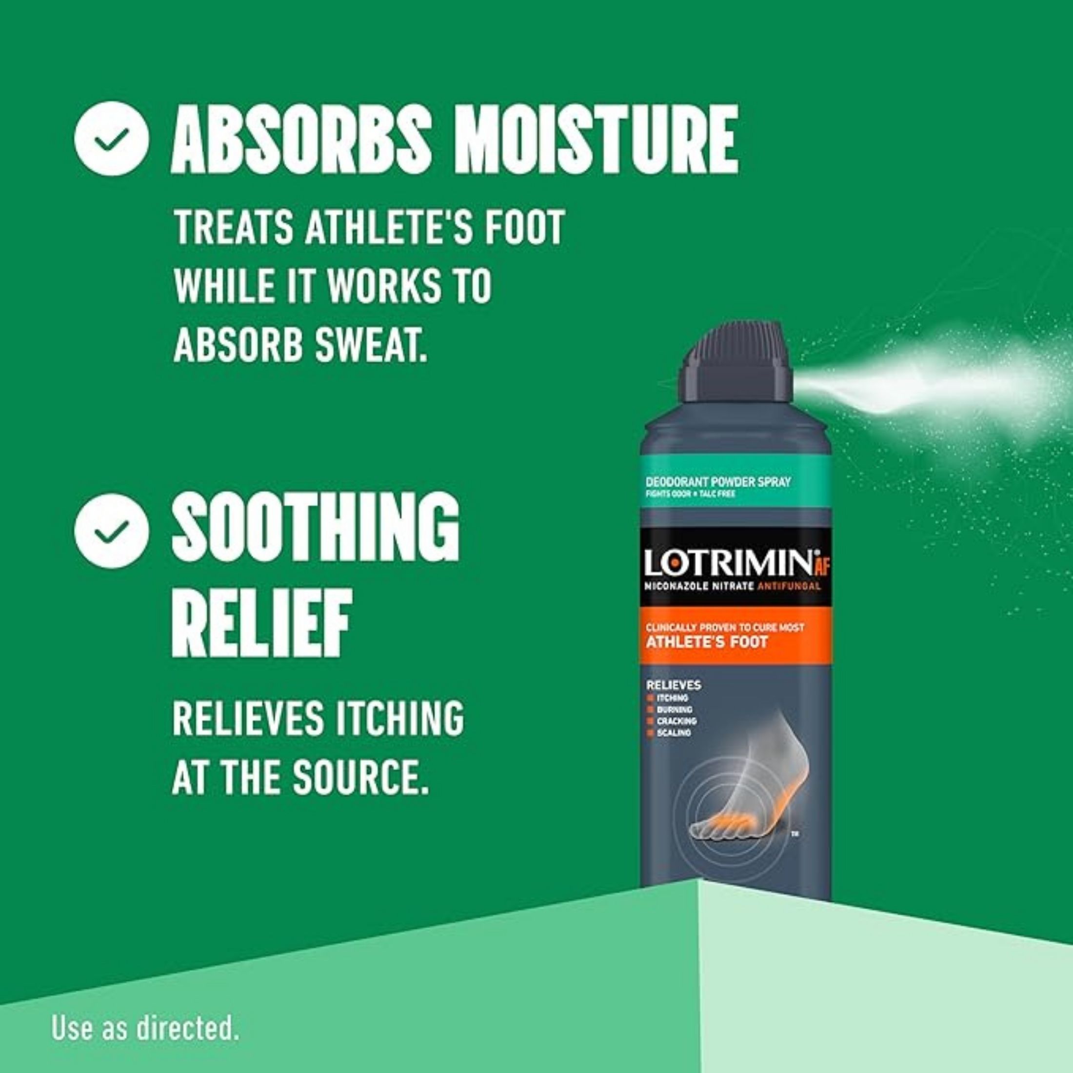 Lotrimin Powder Spray, Miconazole Nitrate Antifungal, Athlete's Foot