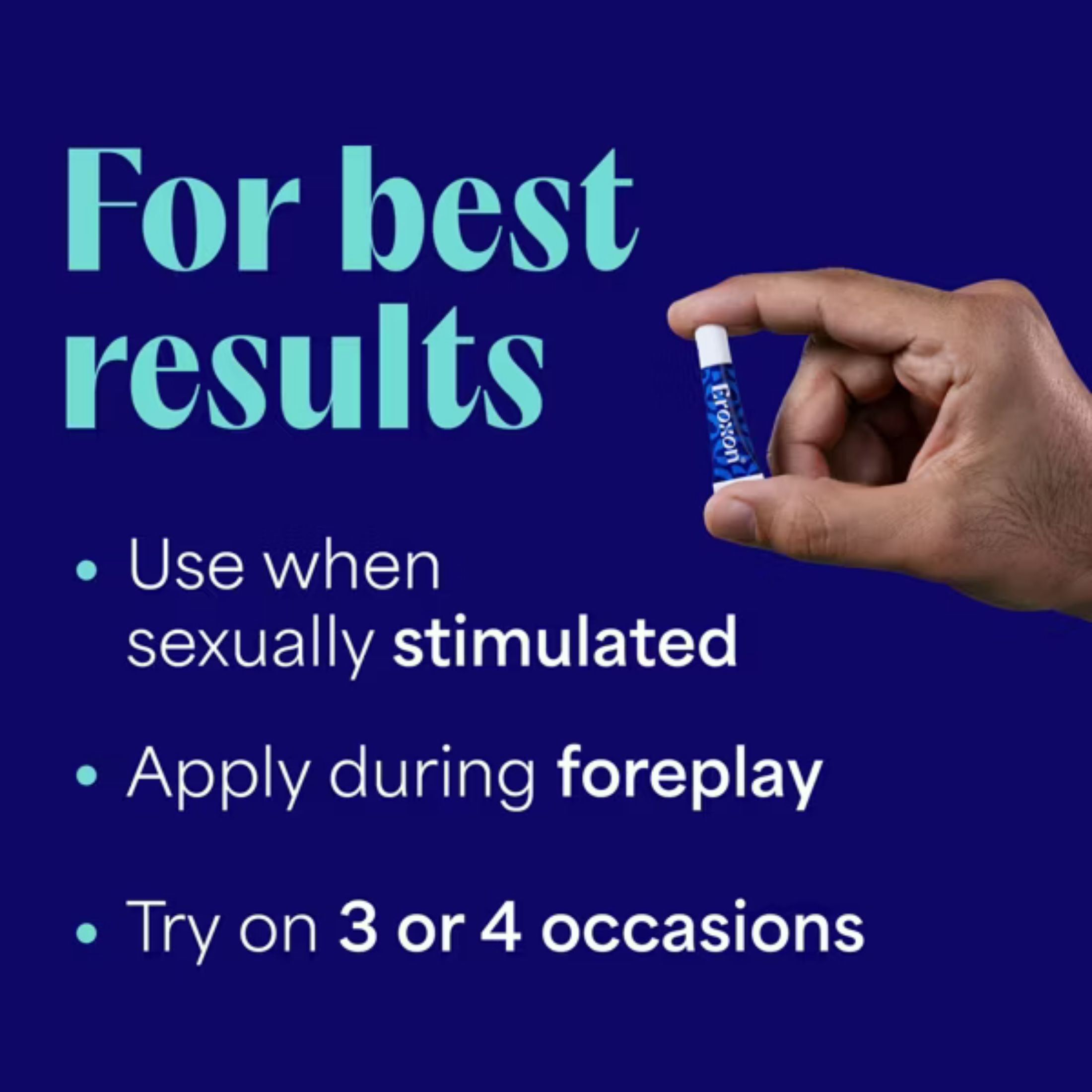 Eroxon Erectile Dysfunction Treatment Gel, 4 Single Use Tubes