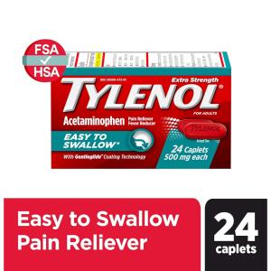 Tylenol Extra Strength Acetaminophen - Easy To Swallow Pain Reliever Caplets
