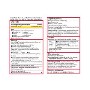 Tylenol Extra Strength Acetaminophen - Easy To Swallow Pain Reliever Caplets - 1