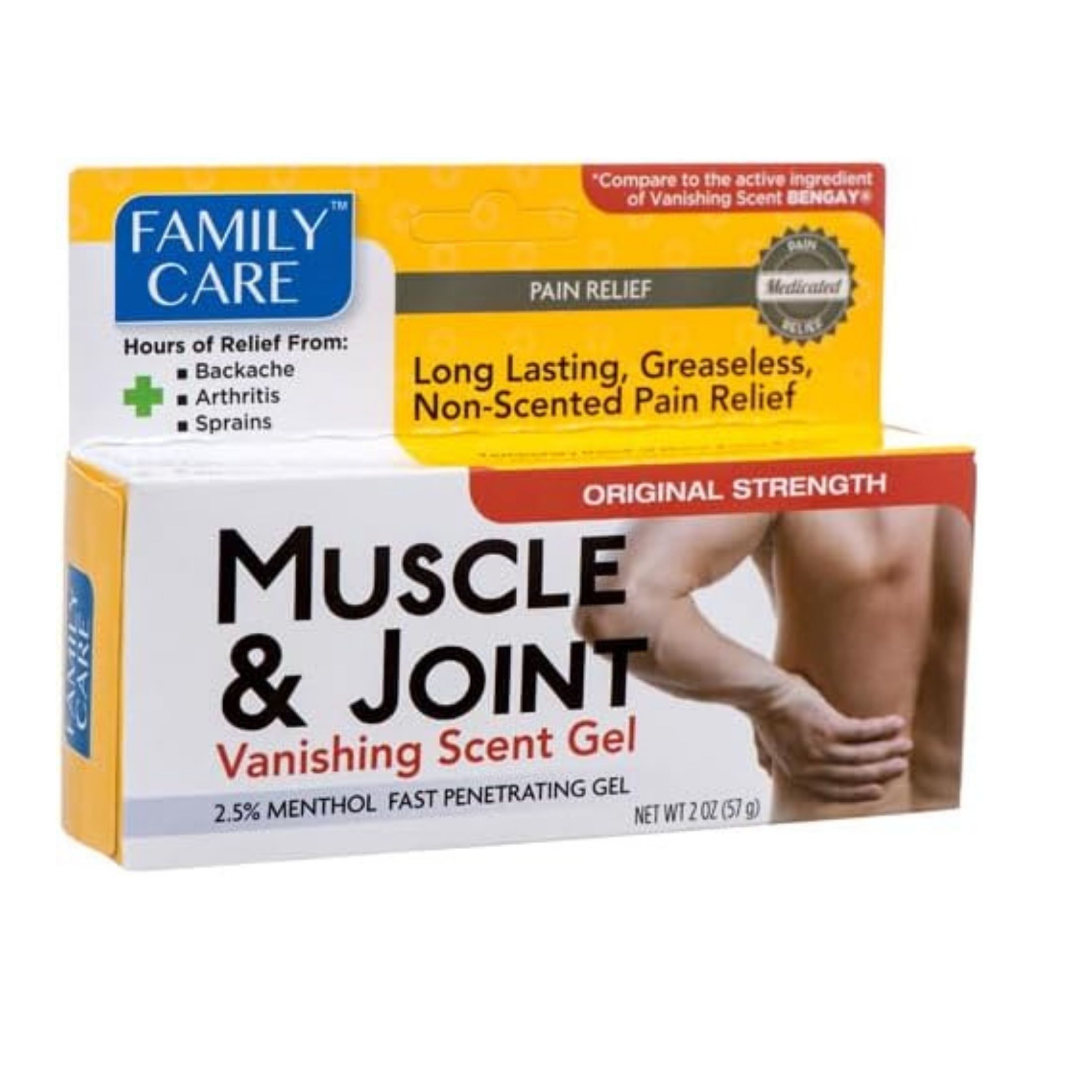 , (Family Care) Family Muscle Joint Pain Relief Vanishing Scent Gel 2oz