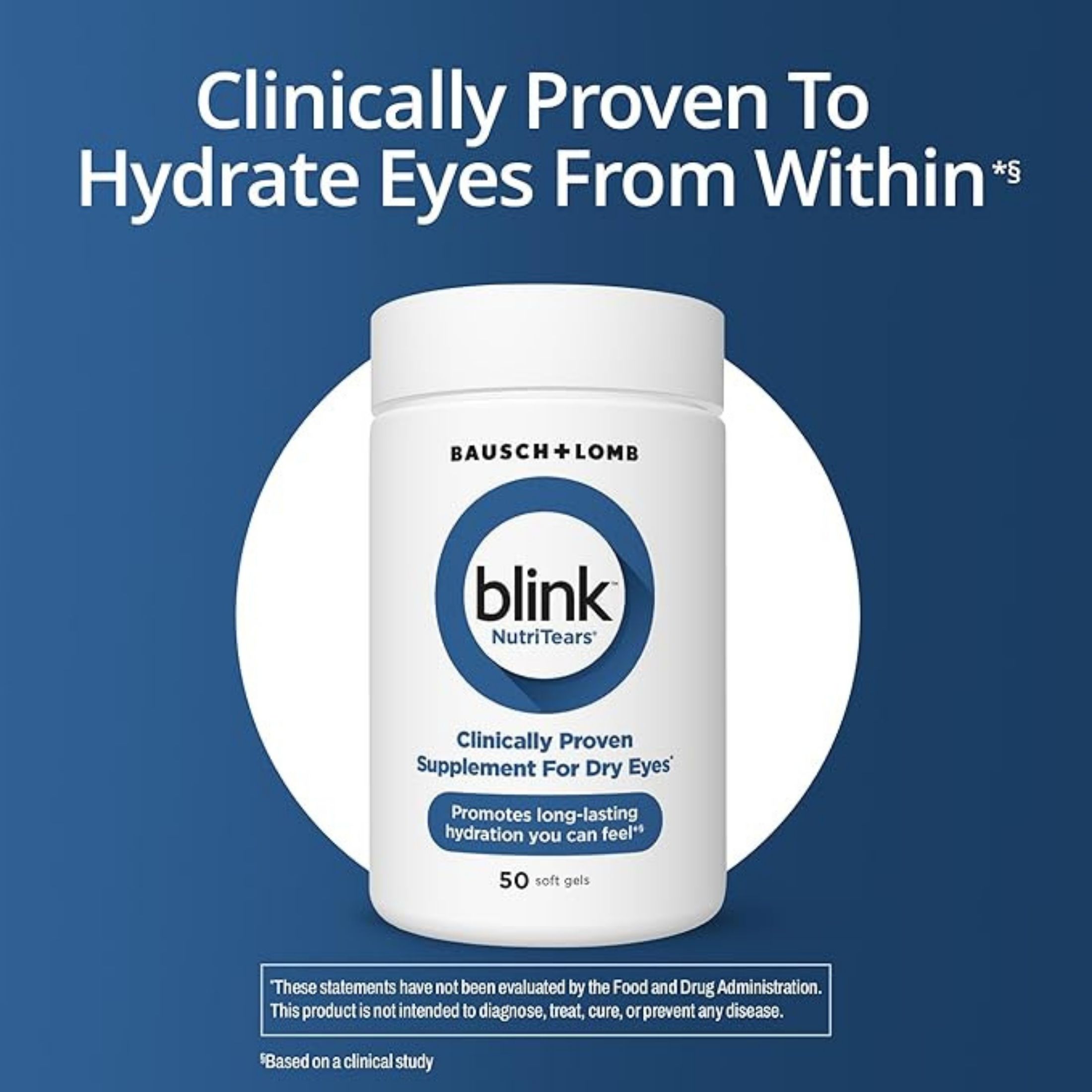 Blink NutriTears Supplement For Dry Eyes Softgels - 50ct