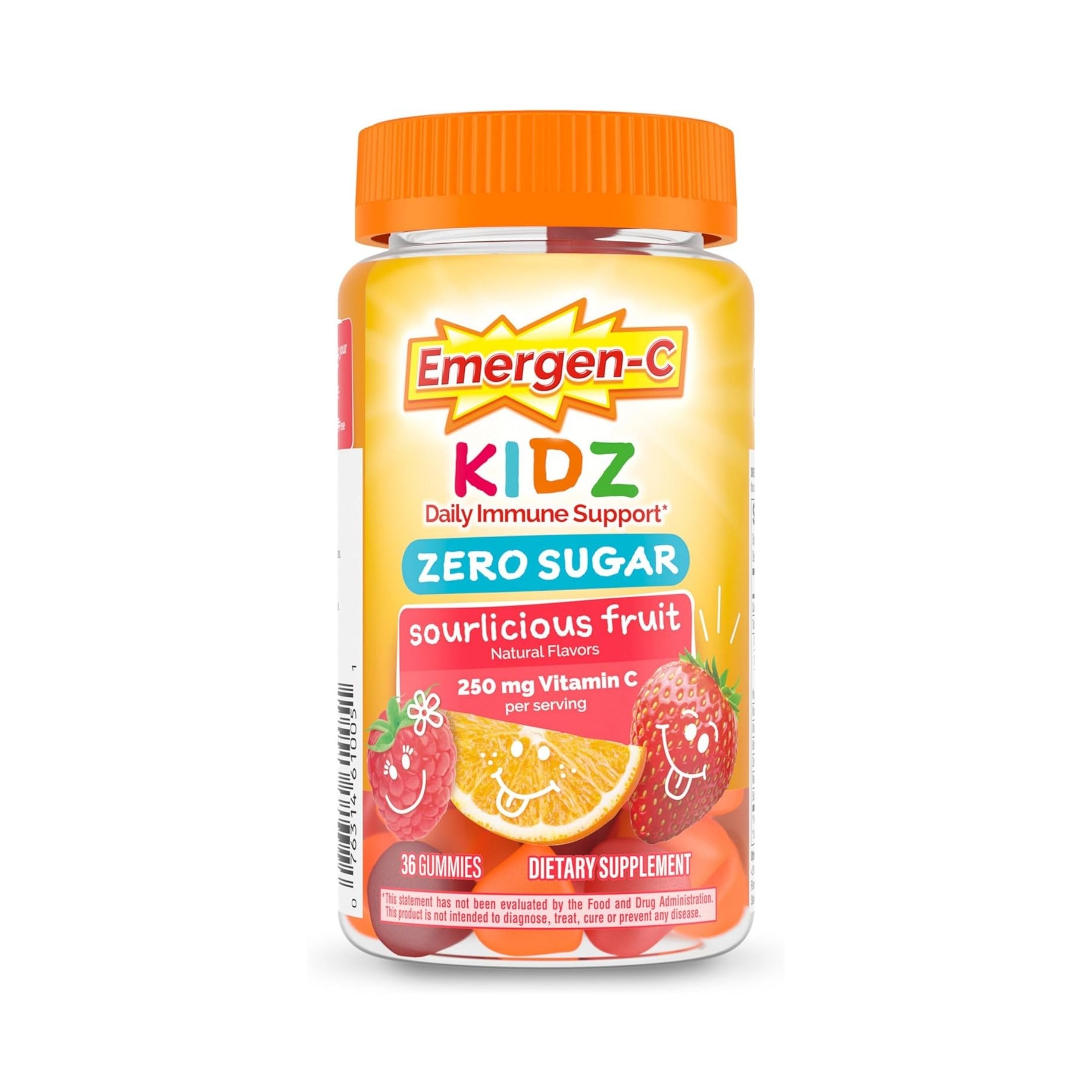 Emergen-C Zero Sugar Immune Support Adult Gummies Fruit