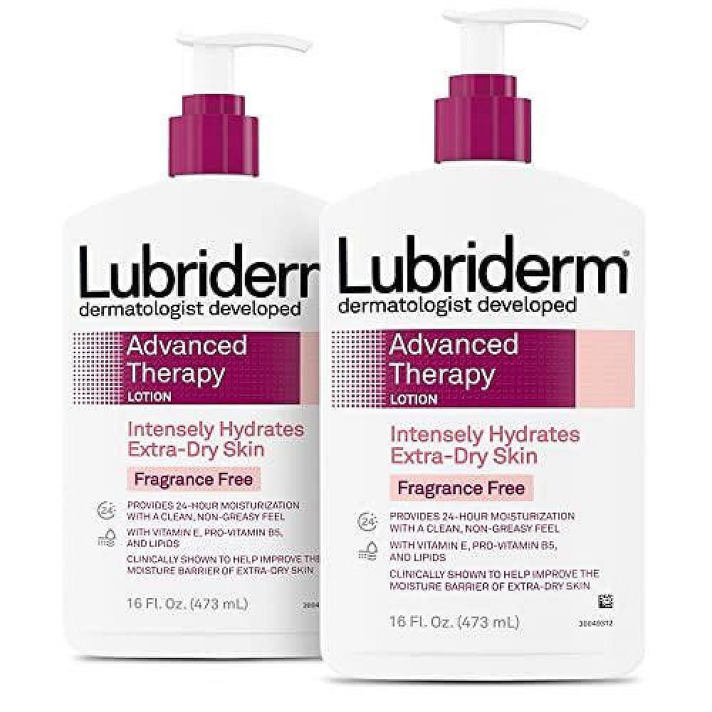 Lubriderm Advanced Therapy Moisturizing Body Lotion For Extra Dry Skin With Pro Vitamin B5 - Fragrance Free - 16 Fl Oz