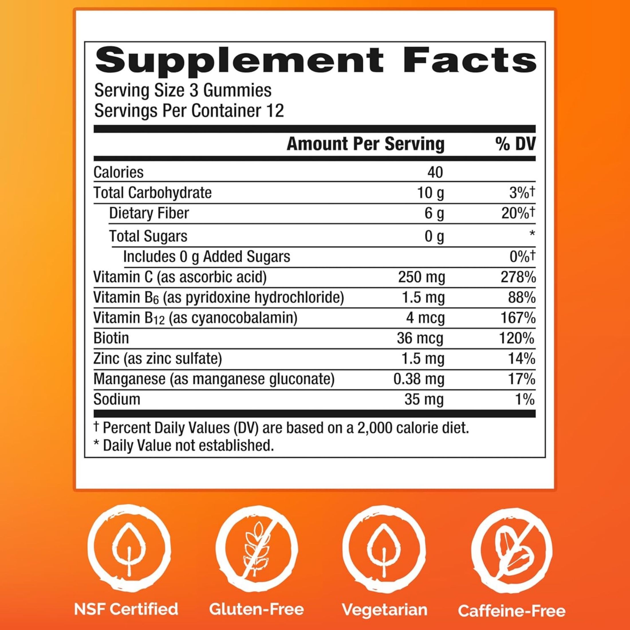 Emergen-C Zero Sugar Immune Support Adult Gummies Fruit