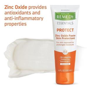 Medline Remedy Essentials Zinc Skin Protectant Paste, 4oz