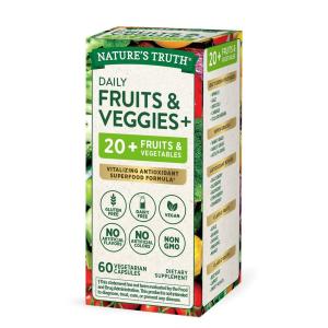 Nature's Truth Daily Fruit & Veggies +, 60 Vegetarian Capsules