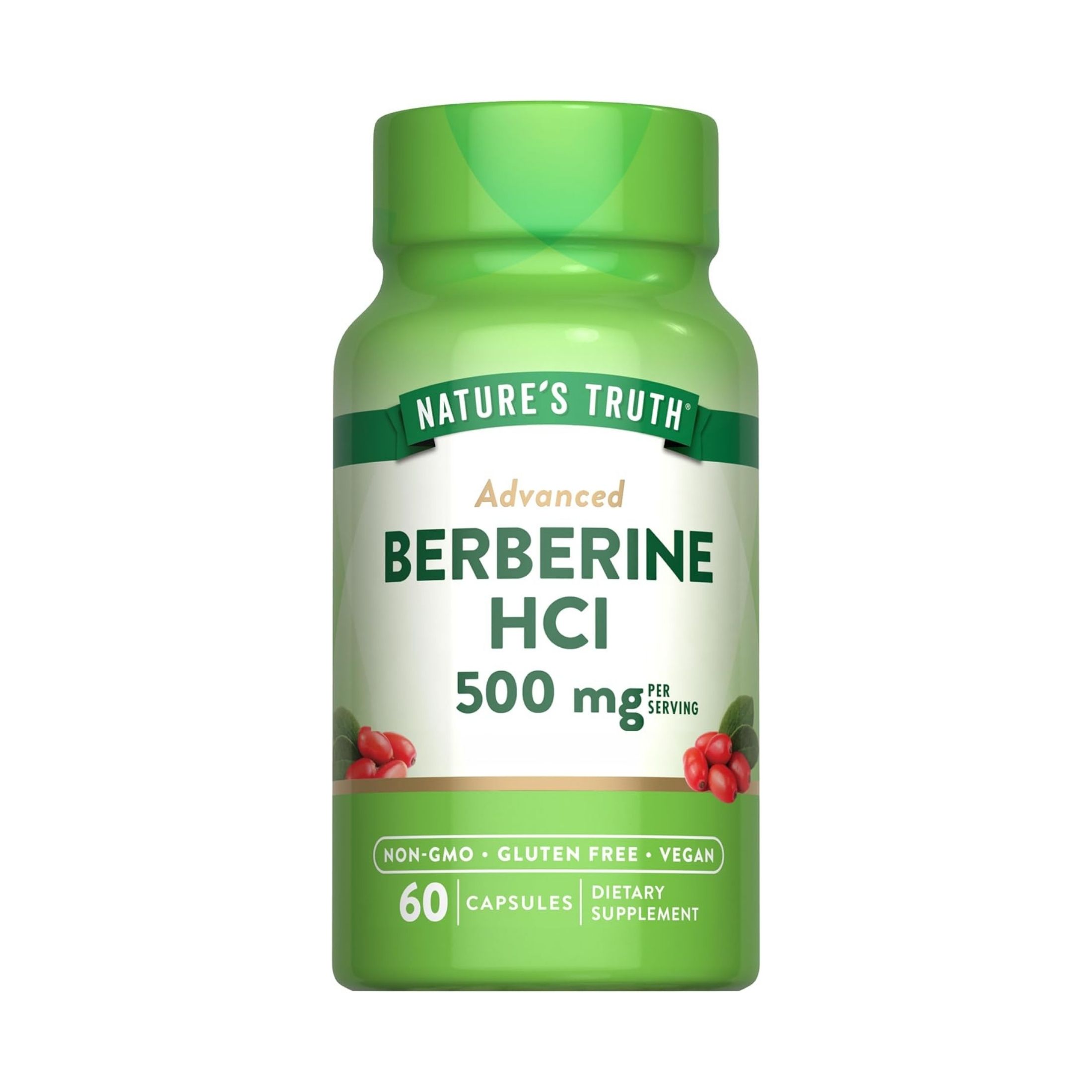 Nature's Truth Berberine H Cl, Advanced, 500 Mg, Capsules