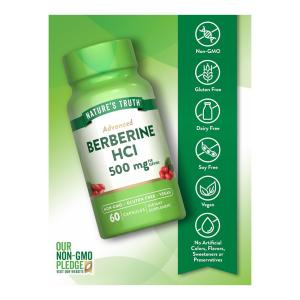 Nature's Truth Berberine H Cl, Advanced, 500 Mg, Capsules
