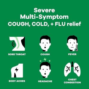 Robitussin Syrup Cough Cold + Flu, Maximum Strength, Adult, Multi Symptom, Severe 8 Fl Oz