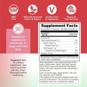 Yum-v's Prebiotic Fiber Gummies For Adults & Kids - 5g Digestive Aid Gummy