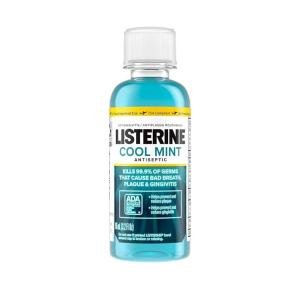 Listerine Antiseptic Mouthwash For Bad Breath - Cool Mint, 3.2 Fl Oz